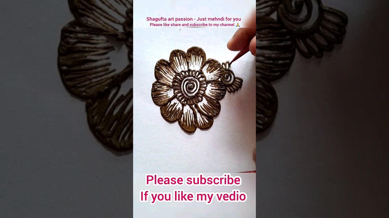 Beautiful Big Flower🌼🌸😍Mehndi Design#ytshorts#mehndi #shortsvideo#trending#viral #shortvideo#shorts