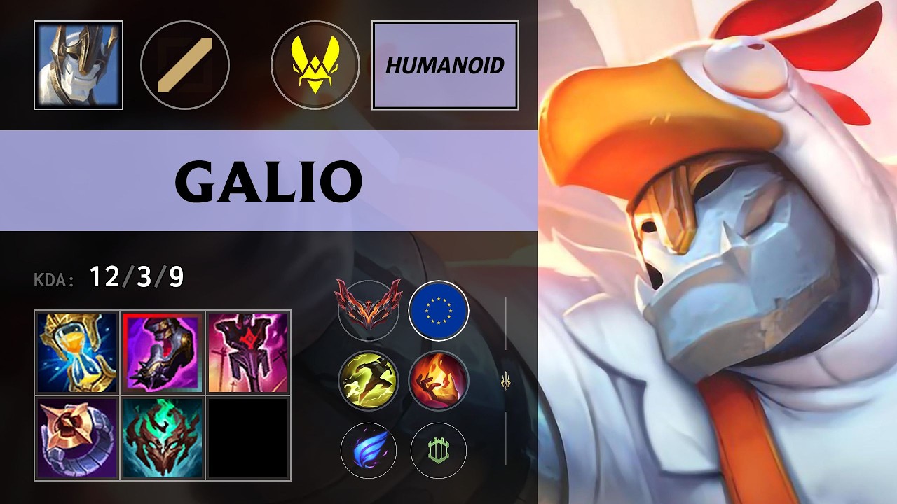 (VIT Humanoid) Galio Mid vs Locke - EUW Grandmaster Patch 26.14