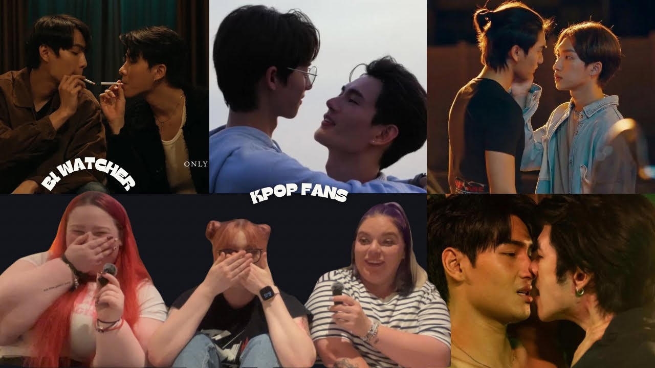 Forcing my K-POP friends to watch BL EDITS! | Pitbabe, OnlyFriends, Love in the Air, Kinnporsche