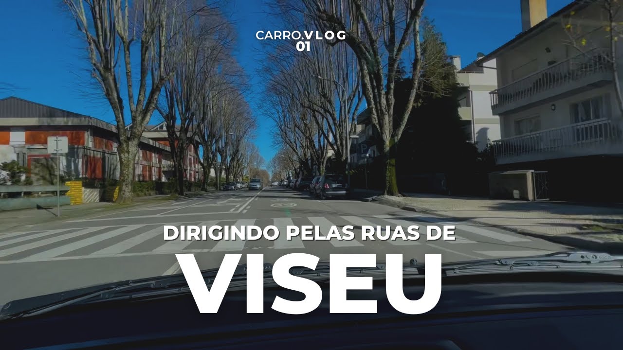 DIRIGINDO PELAS RUAS DE VISEU | PORTUGAL (CARRO.VLOG 01)