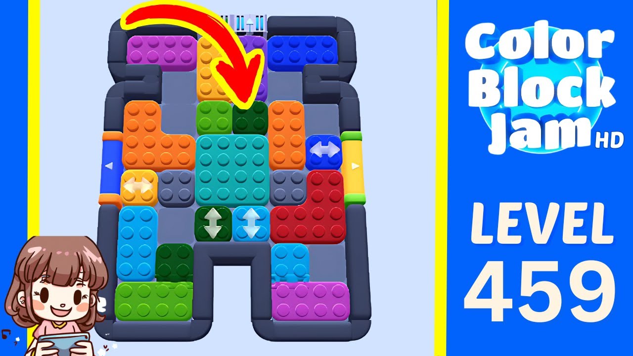 Color Block Jam Level 459 Solution Walkthrough