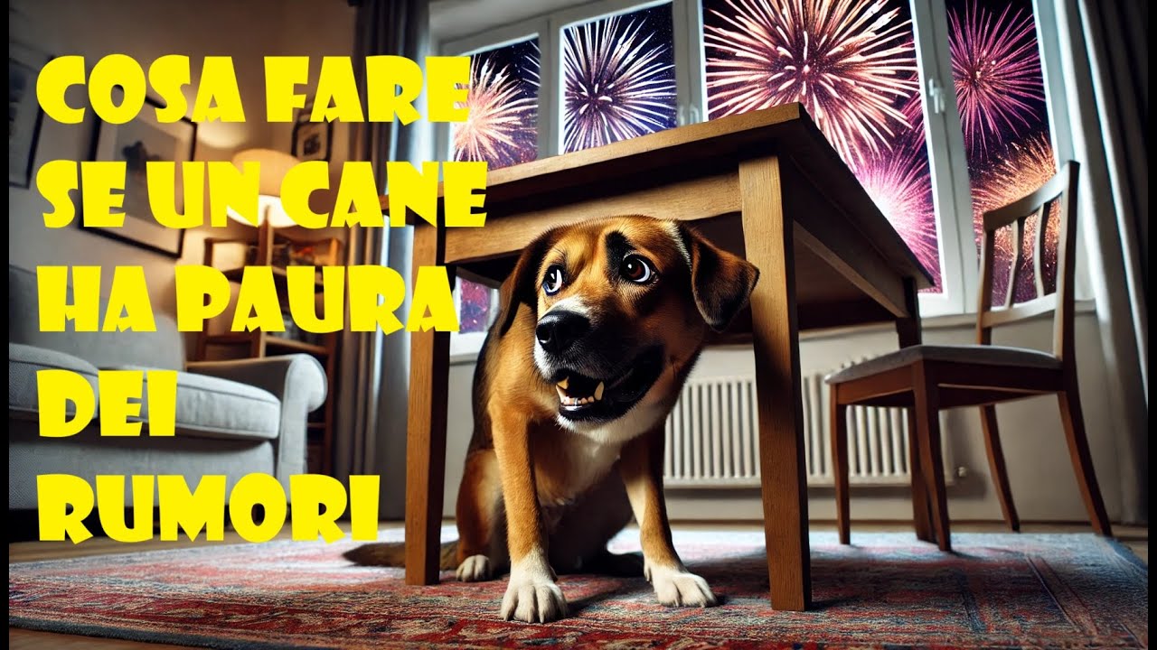 Cosa fare se un cane ha paura dei rumori