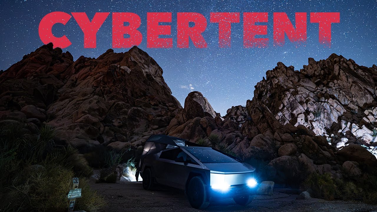Обзор и установка идеального кибертента Tesla Cybertruck! Грандиозное приключение в кемпинге на э...