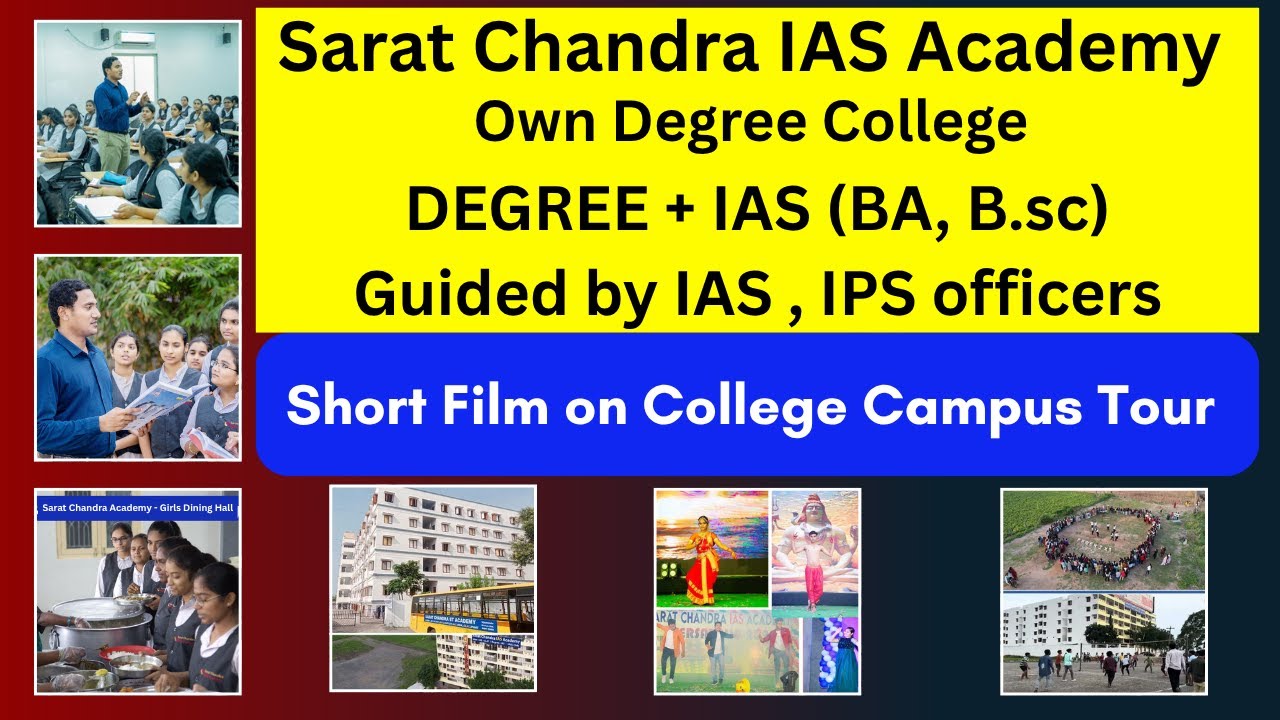 Best Degree with IAS Coaching in Vijayawada: Campus tour: Sarat Chandra IAS Academy | BA with Civils