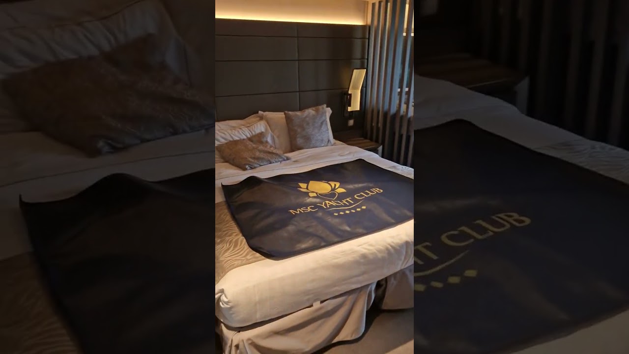 MSC Euribia Yacht Club Deluxe Balcony Cabin 15002, forward facing