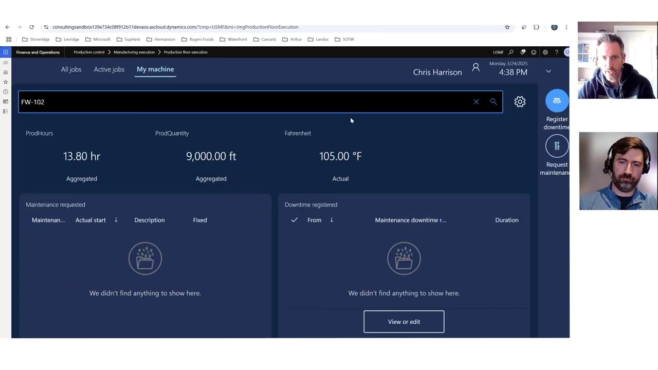 Streamline Maintenance Requests with Production Floor Execution in D365 Supply Chain Management