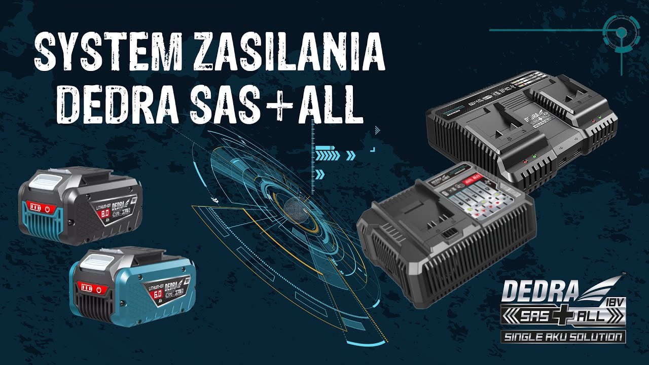 Akumulatory Li-ion i ładowarki DEDRA SAS+ALL