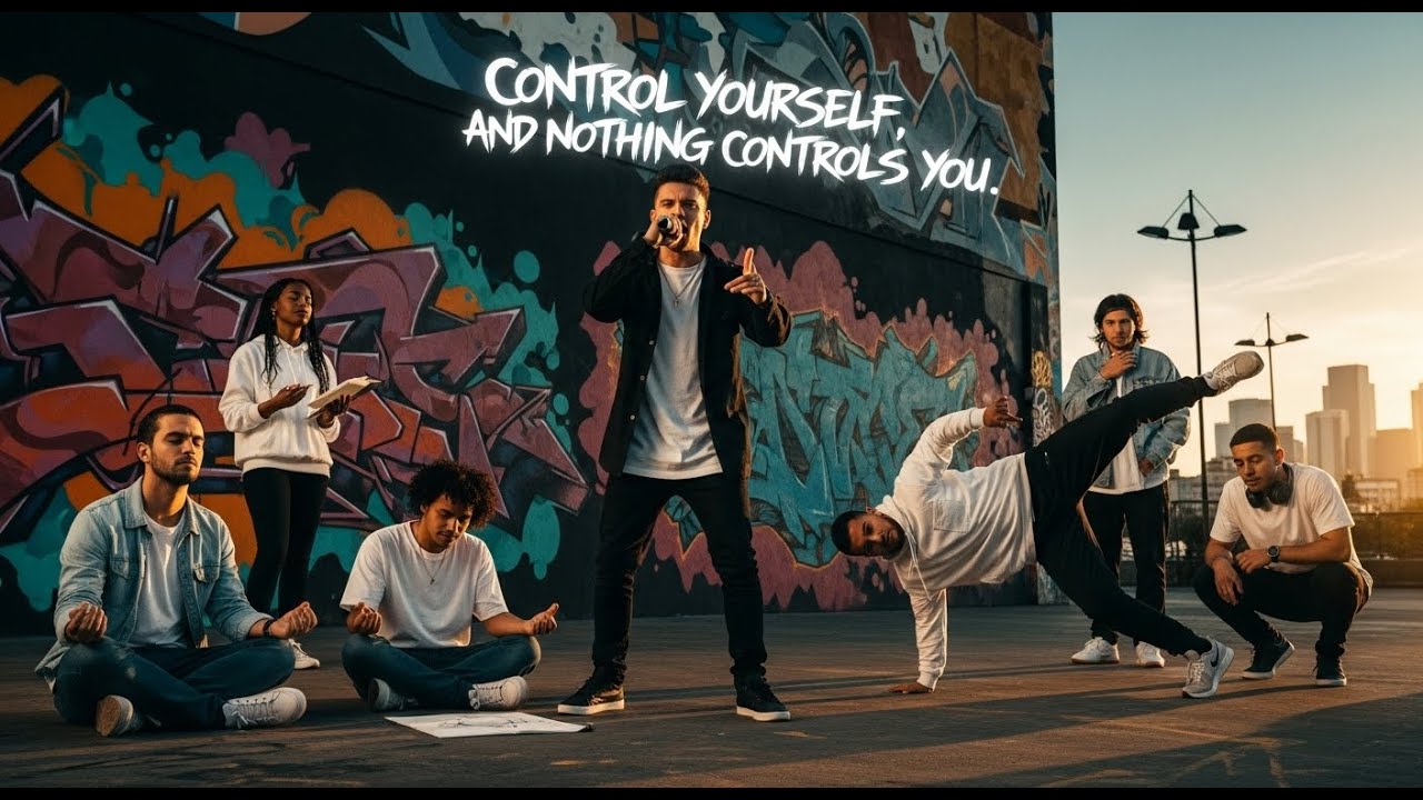 Calm Builds Kings Motivational Rap, “Control yourself, and nothing controls you.”