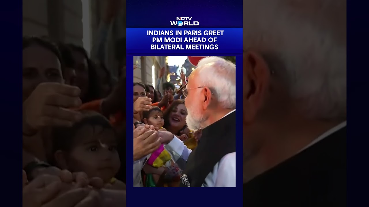 Indians In Paris Greet PM Modi Ahead Of Bilateral Meetings