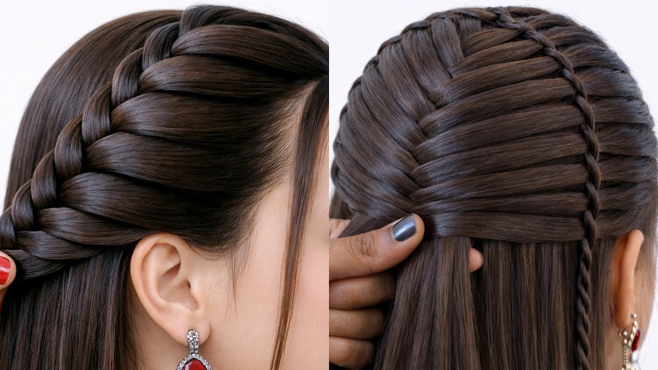 Easy & Different Hairstyle Tutorial | New Hairstyle For Wedding | Hair Style Girl