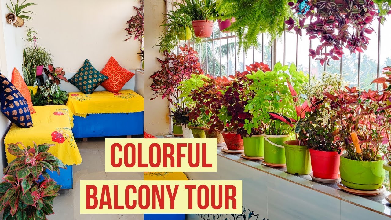 MY COLORFUL BALCONY GARDEN TOUR | FESTIVE LOOK-Sabita's creativity and lifestyle