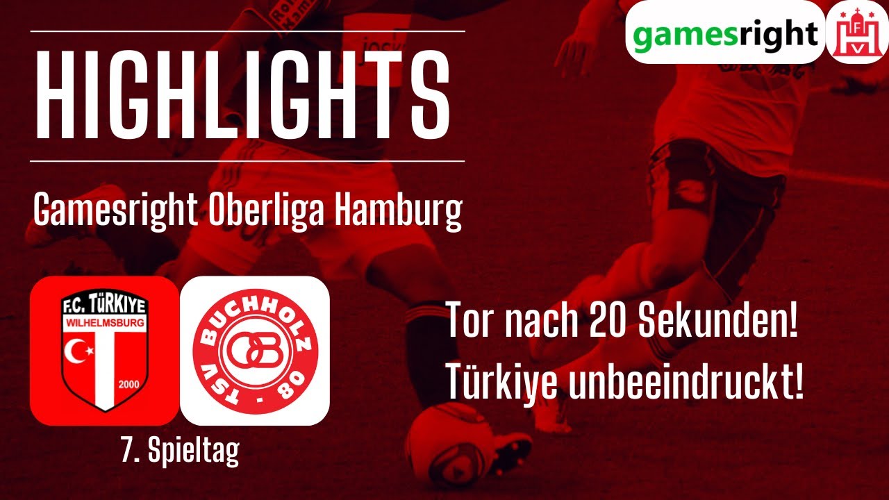 7. Spieltag Gamesright Oberliga Hamburg FC Türkiye - Buchholz 08