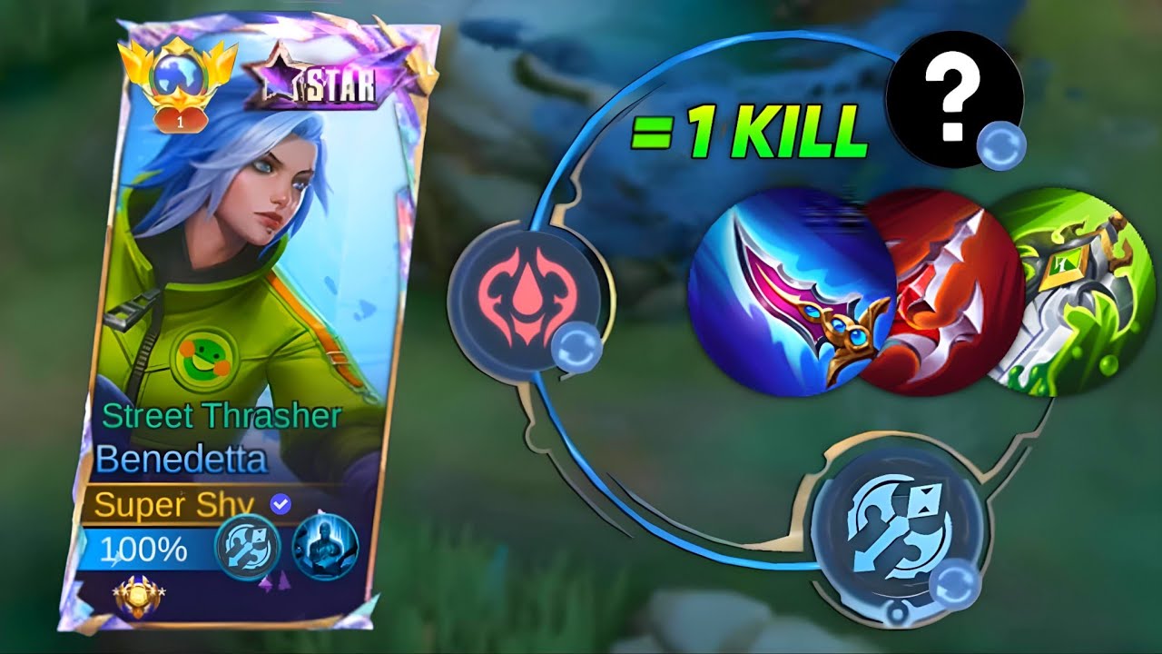 WTF DAMAGE!! TRYING NEW BENEDETTA EMBLEM SET 2024 | MOBILE LEGENDS TOP GLOBAL BUILD