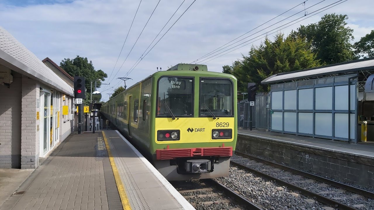 Ride onboard IÉ 8520 class DART 8629 NON STOP from Dùn Laoghaire to Sydney Parade.
