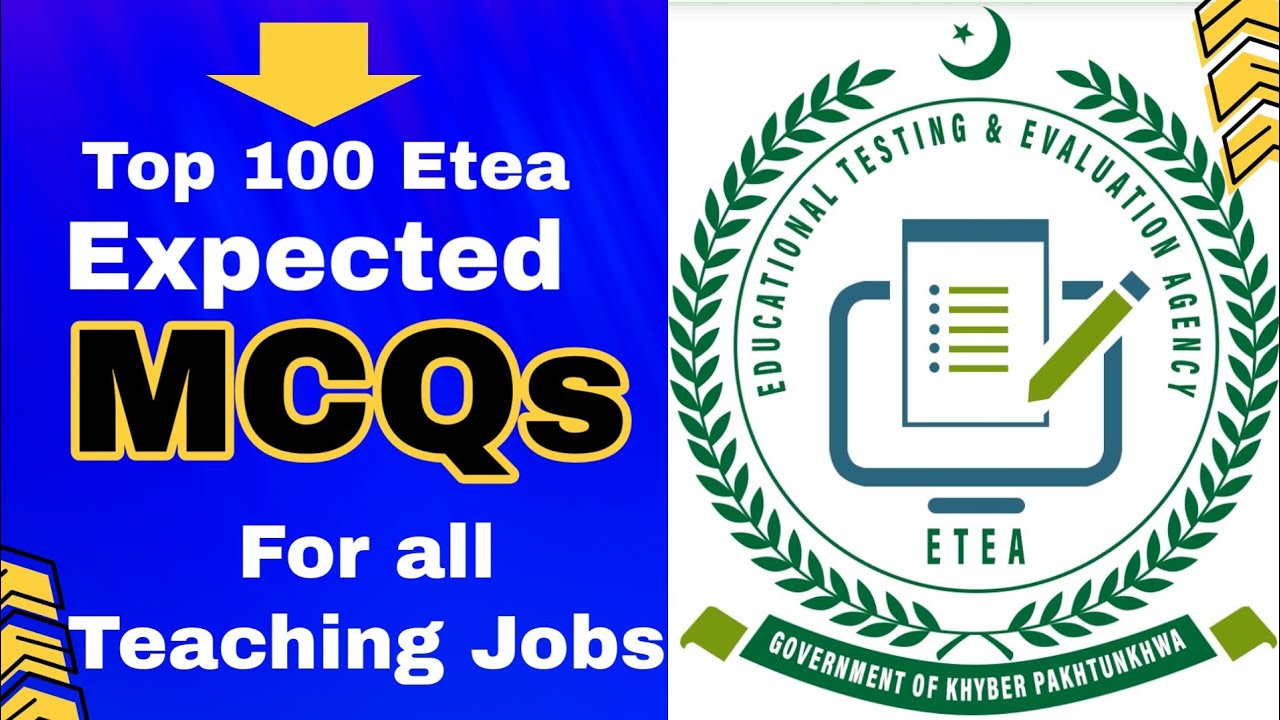 Top 100 expected MCQs for ETEA teaching jobs 2025| Etea tests preparation| KPK teaching jobs| #etea