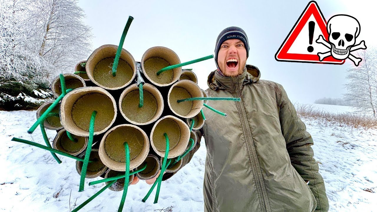Außergewöhnliches Silvester Feuerwerk im Test!  (Teil 3 - unzensierter reupload)