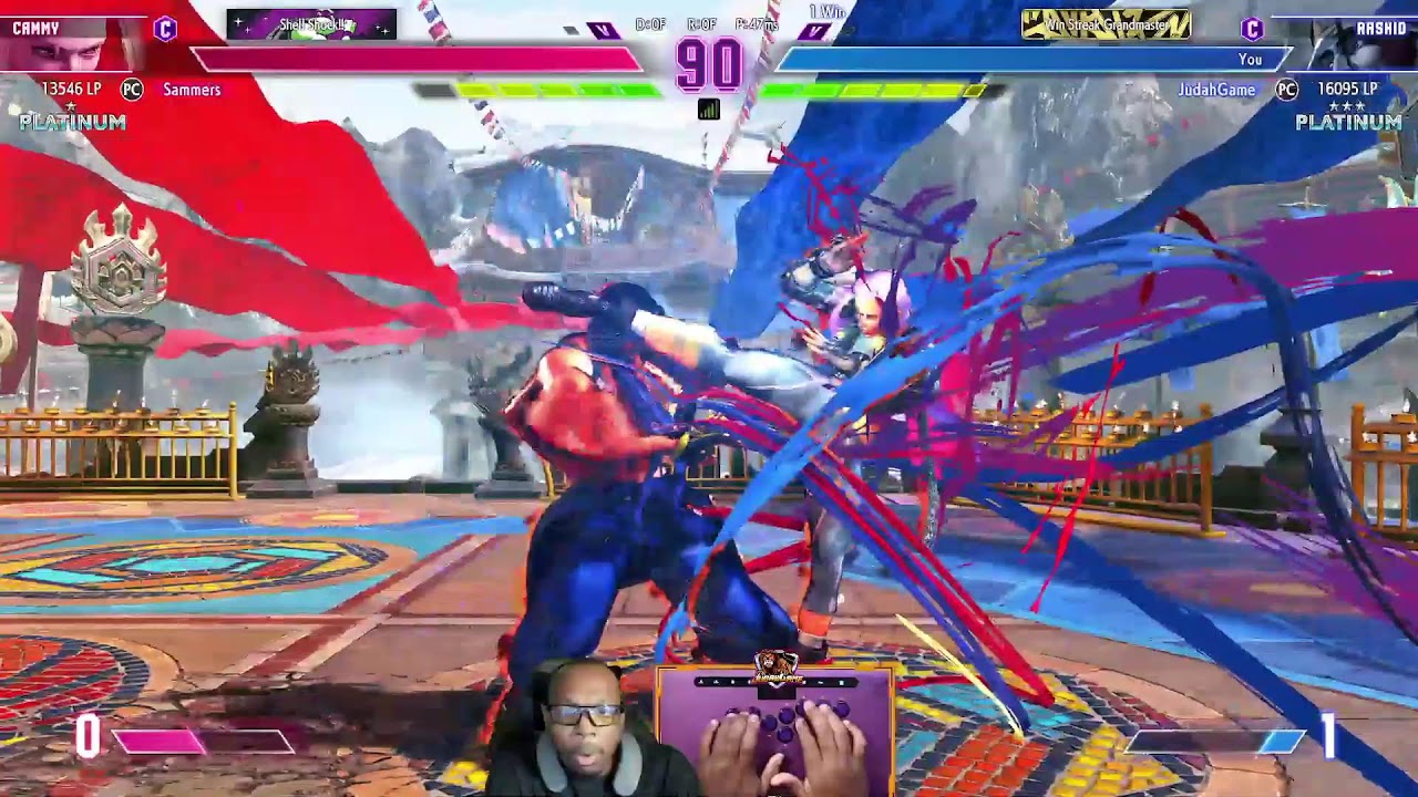 Street Fighter: Platinum Rank Rashid with Victrix Hitbox Leverless Controller