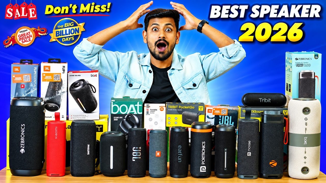 [TOP 7] 🔥 BEST SPEAKER For Flipkart Big Billion Day Sale 2026 | best speaker under ₹1000, 2000 🔥