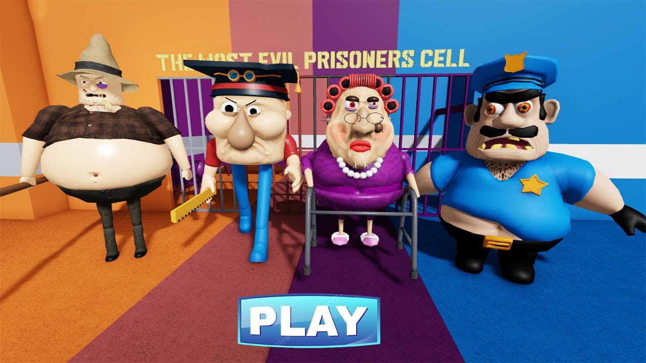 POLICE BRUNO VS EVIL GRANDMA VS MR.MEANIEHEAD VS FARMER TIM !! FULL GAMEPLAY #roblox