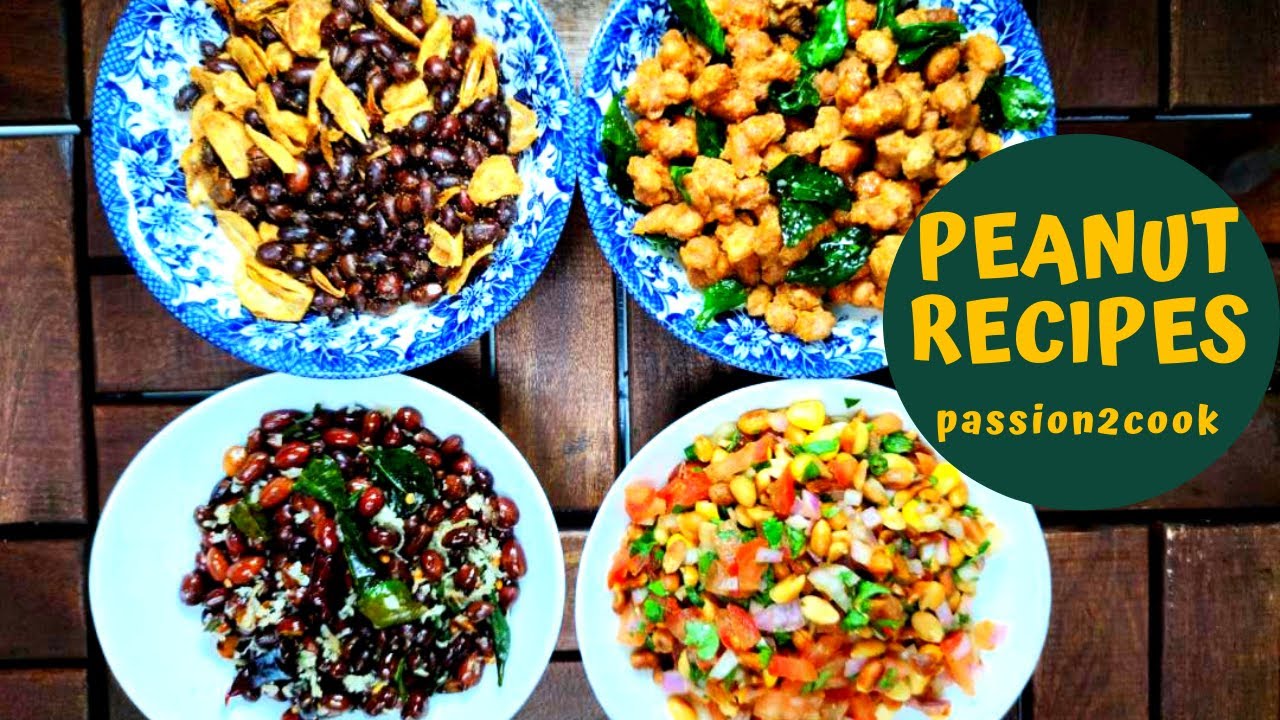 Peanut Recipes | Peanut masala | Peanut Chaat | Peanut sundal | Garlic Peanut