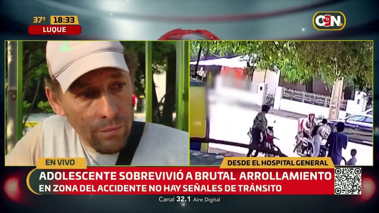 Padre habla sobre el estado del adolescente atropellado