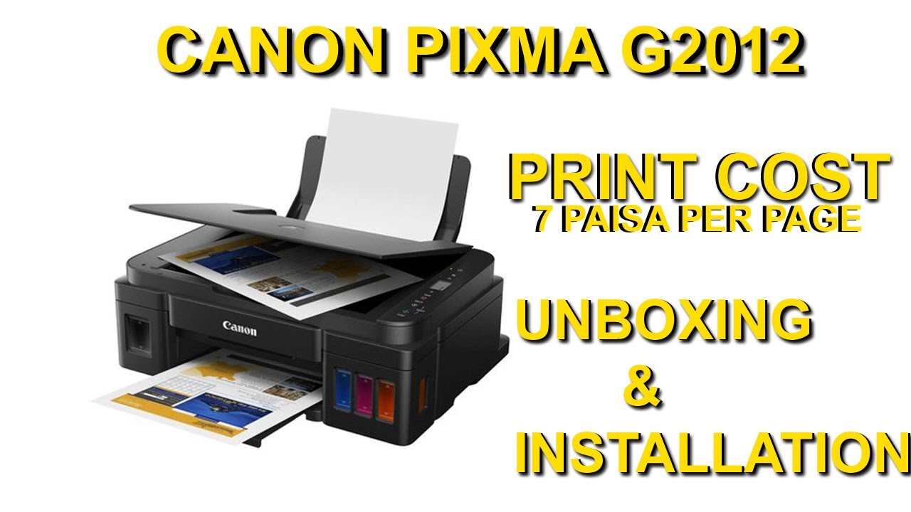 Canon Pixma G2012 All In One Tank Printer| 2 BLACK BOTTLE EXTRA INSIDE