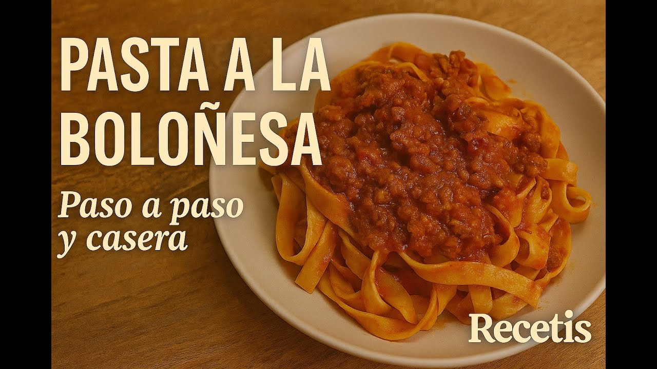Tagliatelle a la boloñesa | Receta italiana paso a paso | Recetis