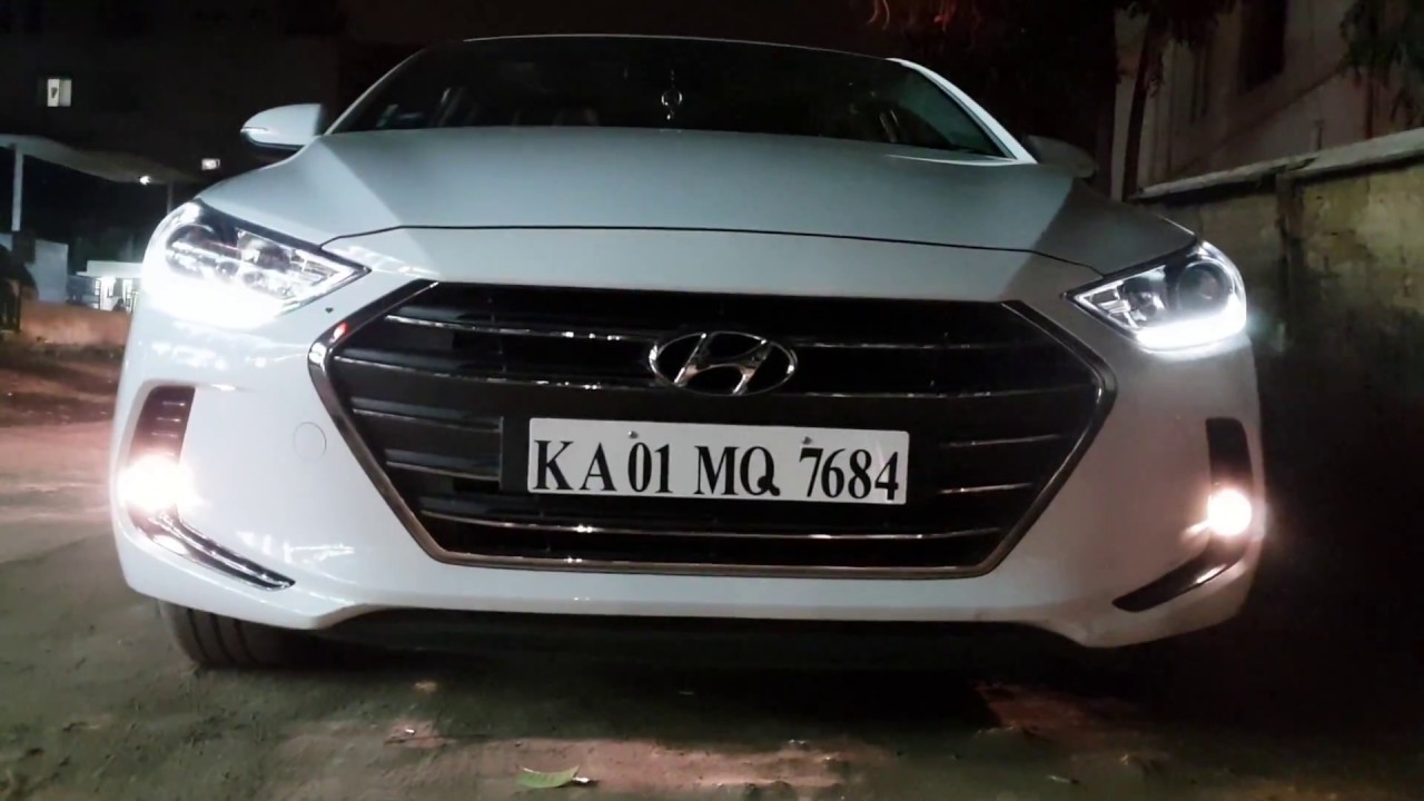2018 Hyundai Verna and Elantra in NIGHT | LED Headlight and Tail Light | Exterior and Interior