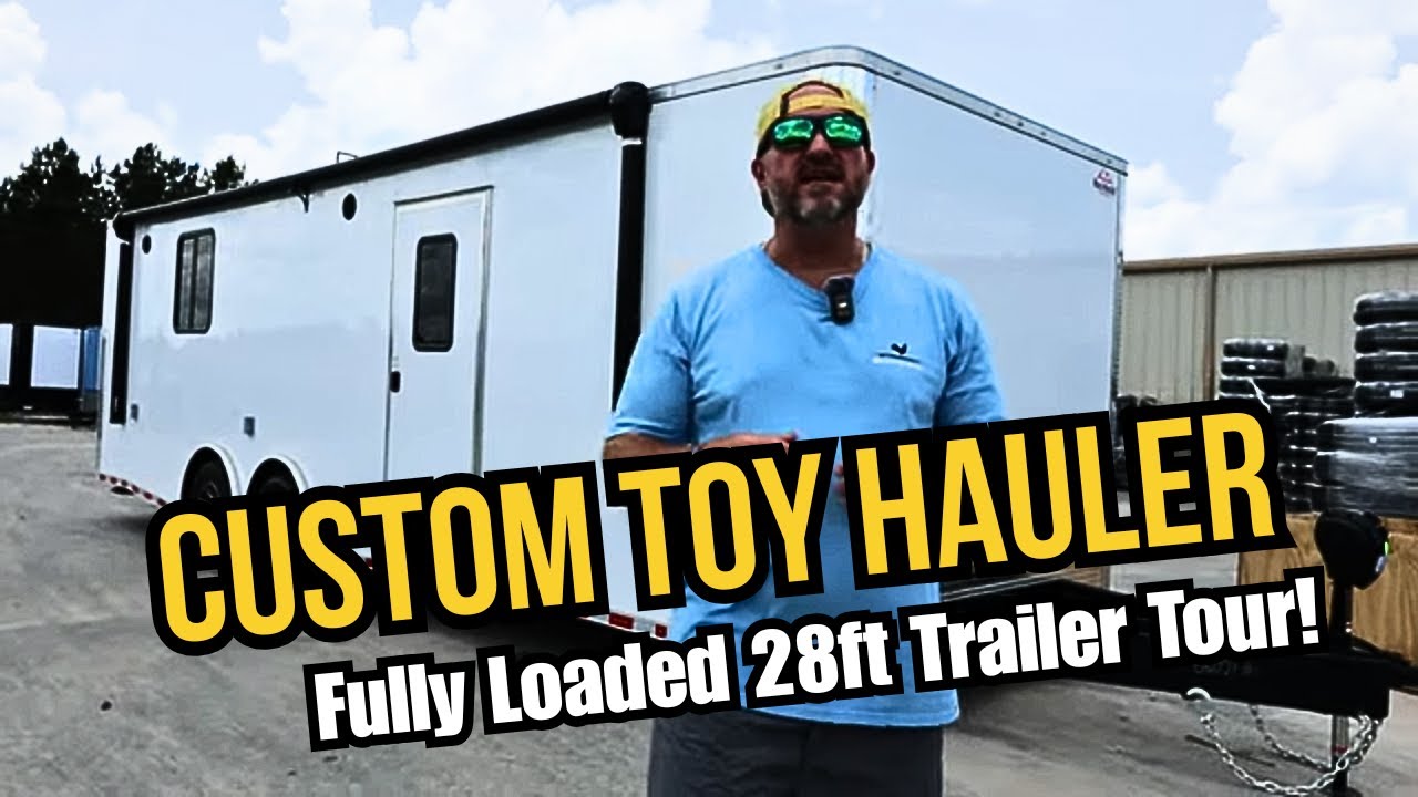Custom 28ft Toy Hauler | Fully Loaded Enclosed Cargo Trailer by Renown Cargo Trailers