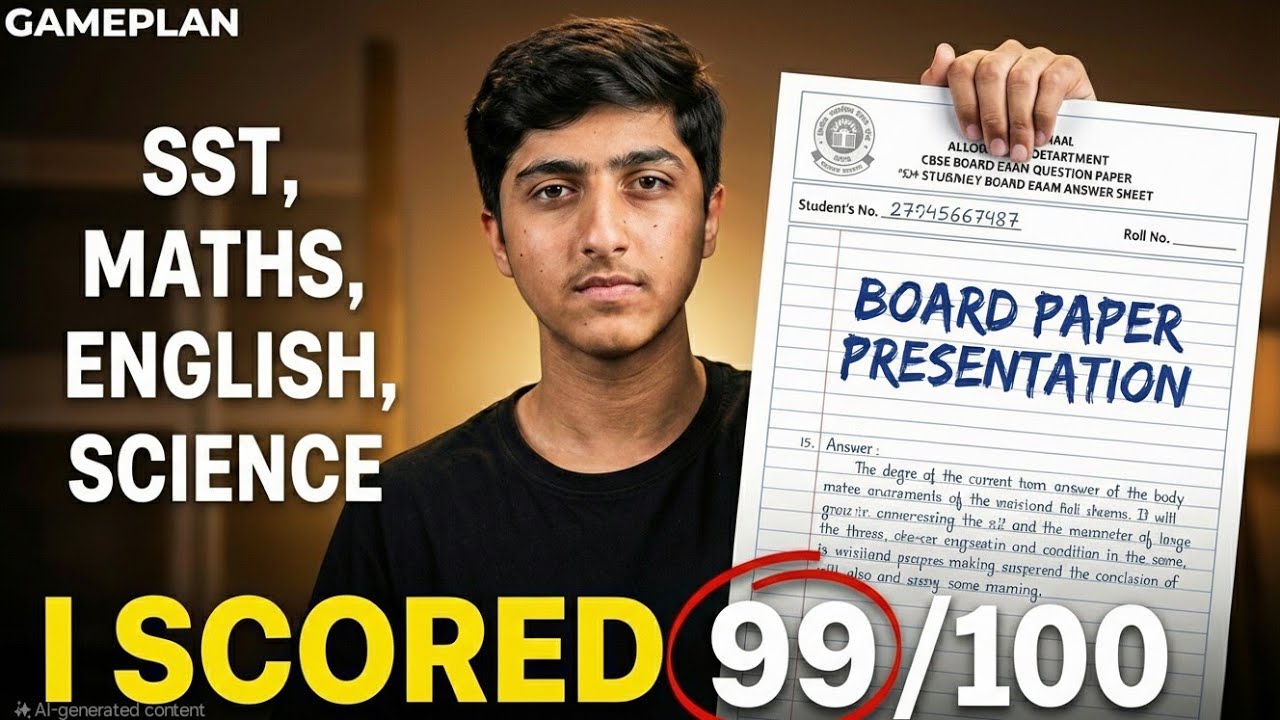 This Paper Presentation Got Me 98%  in boards  | Class 10  Boards 2026