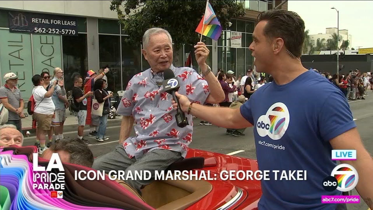 LA Pride Parade: Actor George Takei, LAFD Chief Kristin Crowley serve as grand marshals