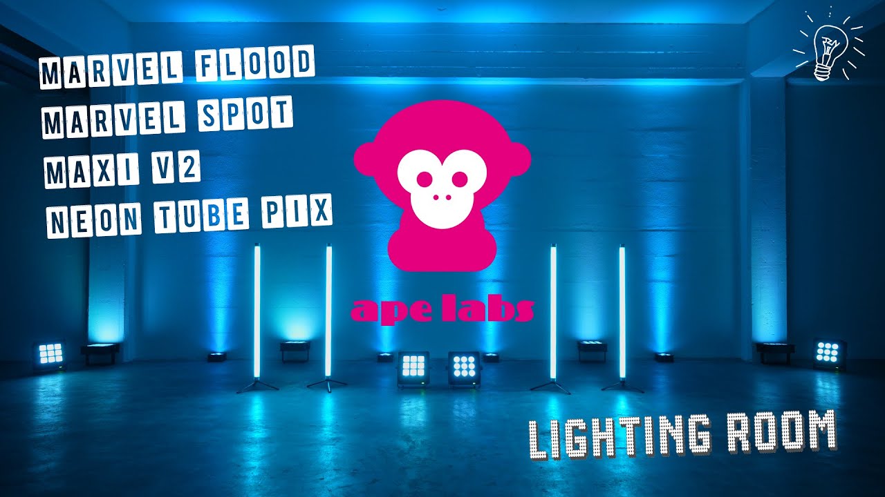 LED ambient Lighting - Battery powered - Apelabs - Marvel Flood Marvel Spot - MaxiV2 - Neon Tube Pix