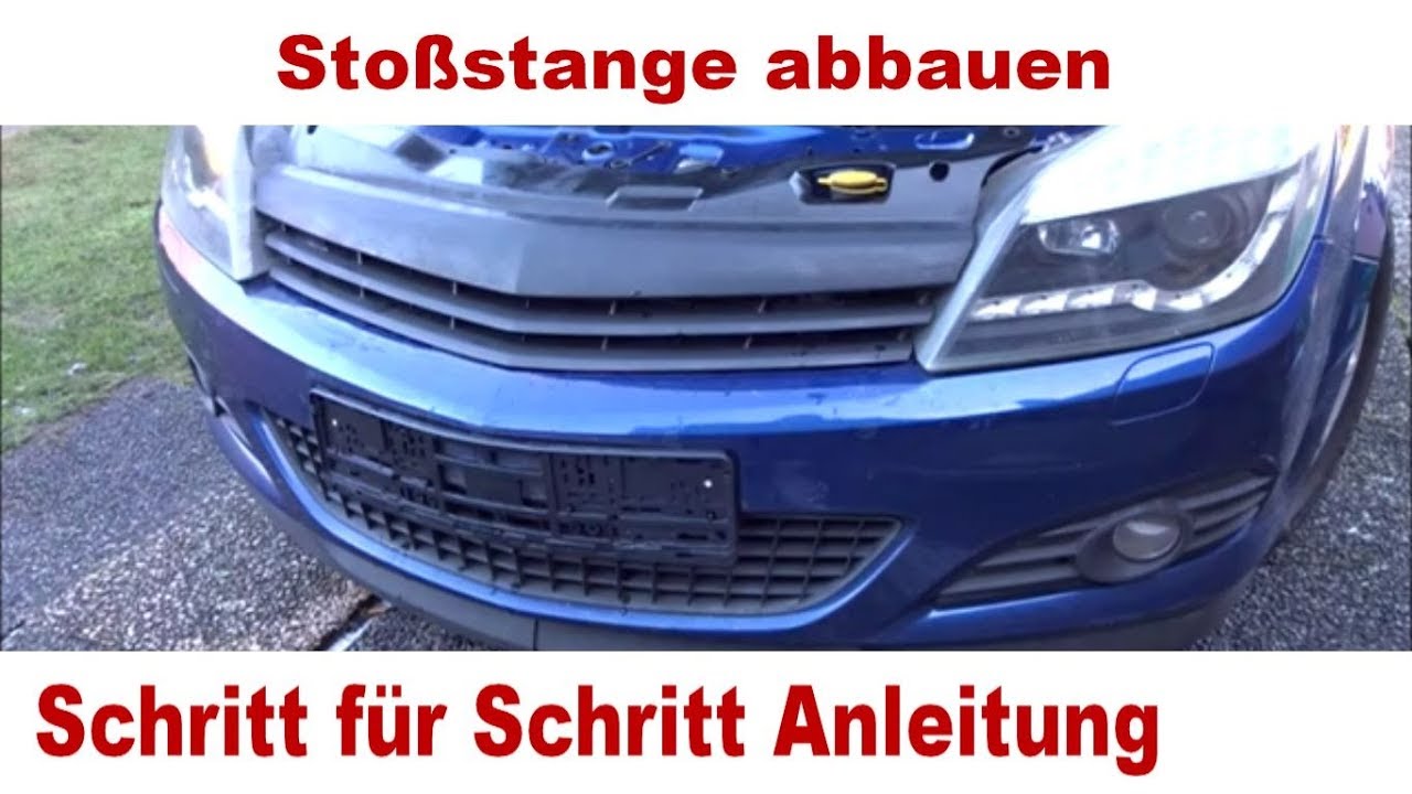 Opel Astra H Scheinwerfer ausbauen und Stoßstange abbauen   Anleitung Schritt für Schritt