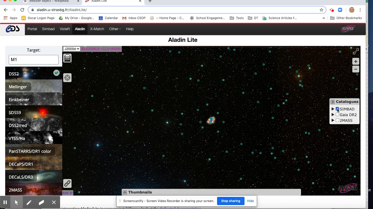 Aladin lite and celestial coordinates