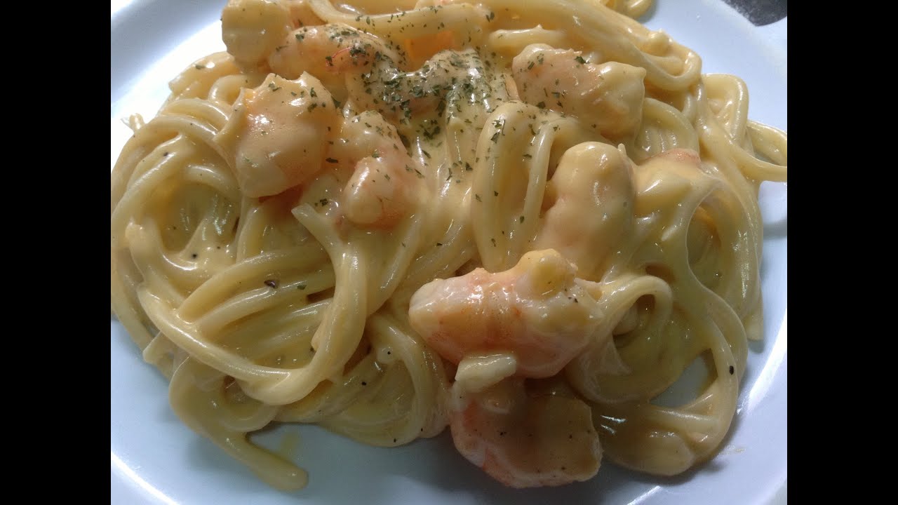 El sabor de Sabi: Spaghetti con camarones a los 4 quesos