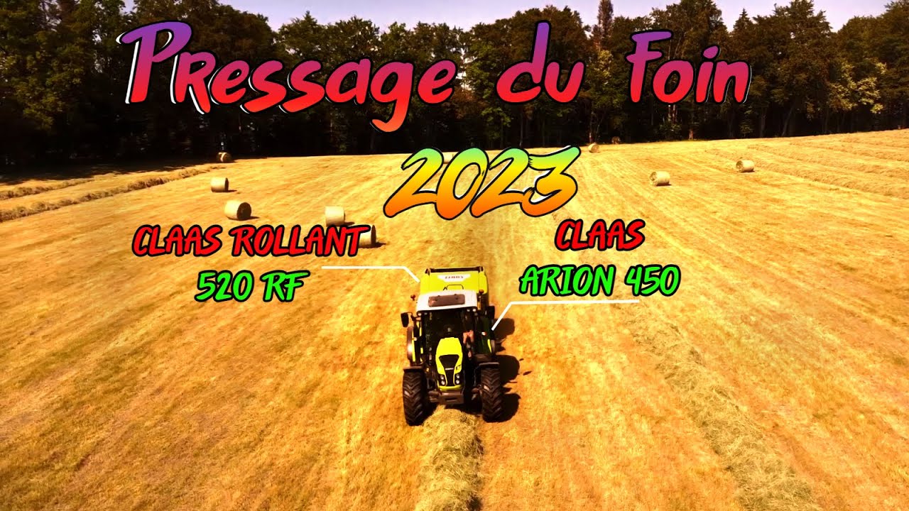 😍 🚜 FOIN 2k23 Je film un magnifique ensemble de pressage CLAAS !!! 😍 🚜