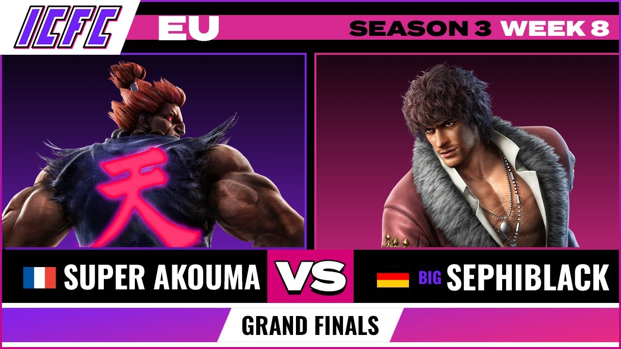 Super Akouma (Akuma) vs Sephiblack (Miguel) Grand Finals ICFC Tekken 7 EU Season 3 Week8