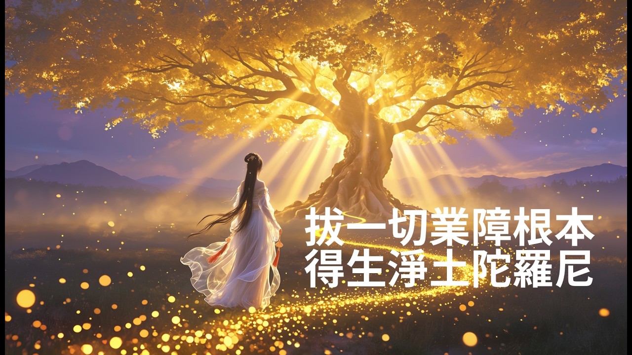 連續1小時 往生咒 - 拔一切業障根本得生淨土陀羅尼 接引之光 432Hz Rebirth Mantra