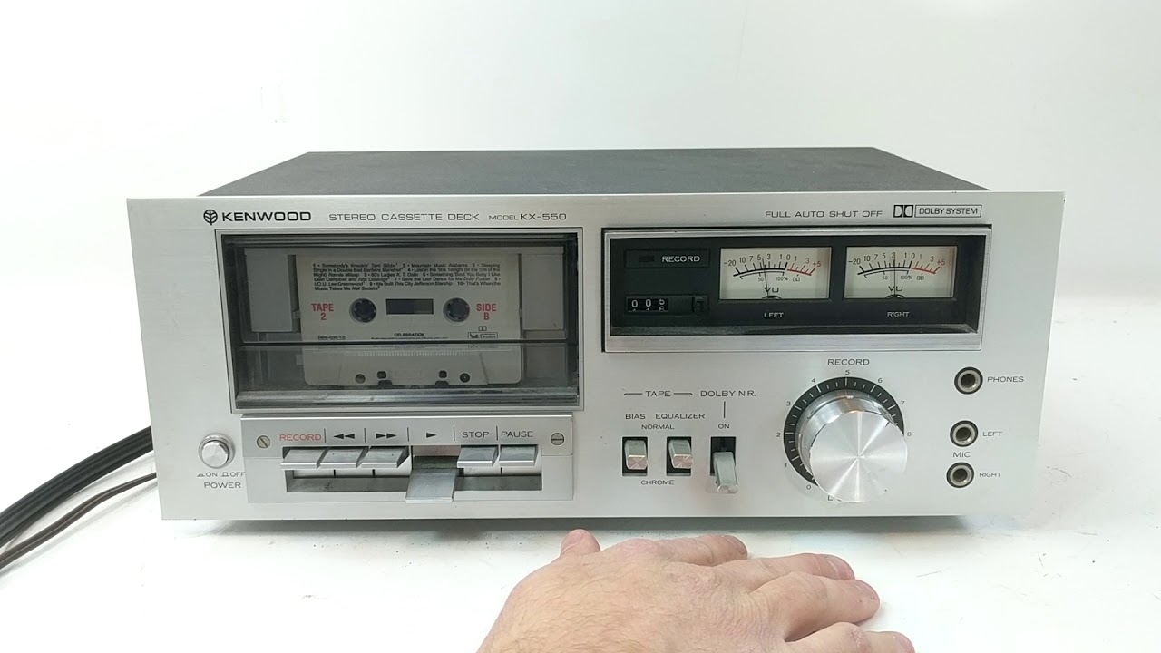 Vintage Kenwood Stereo Cassette Deck KX-550 Tape Player @Pinehog