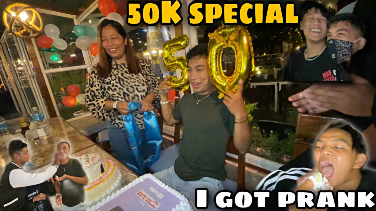 I got prank on 50k celebration 😂/full enjoyment || #adeep #buffenglish