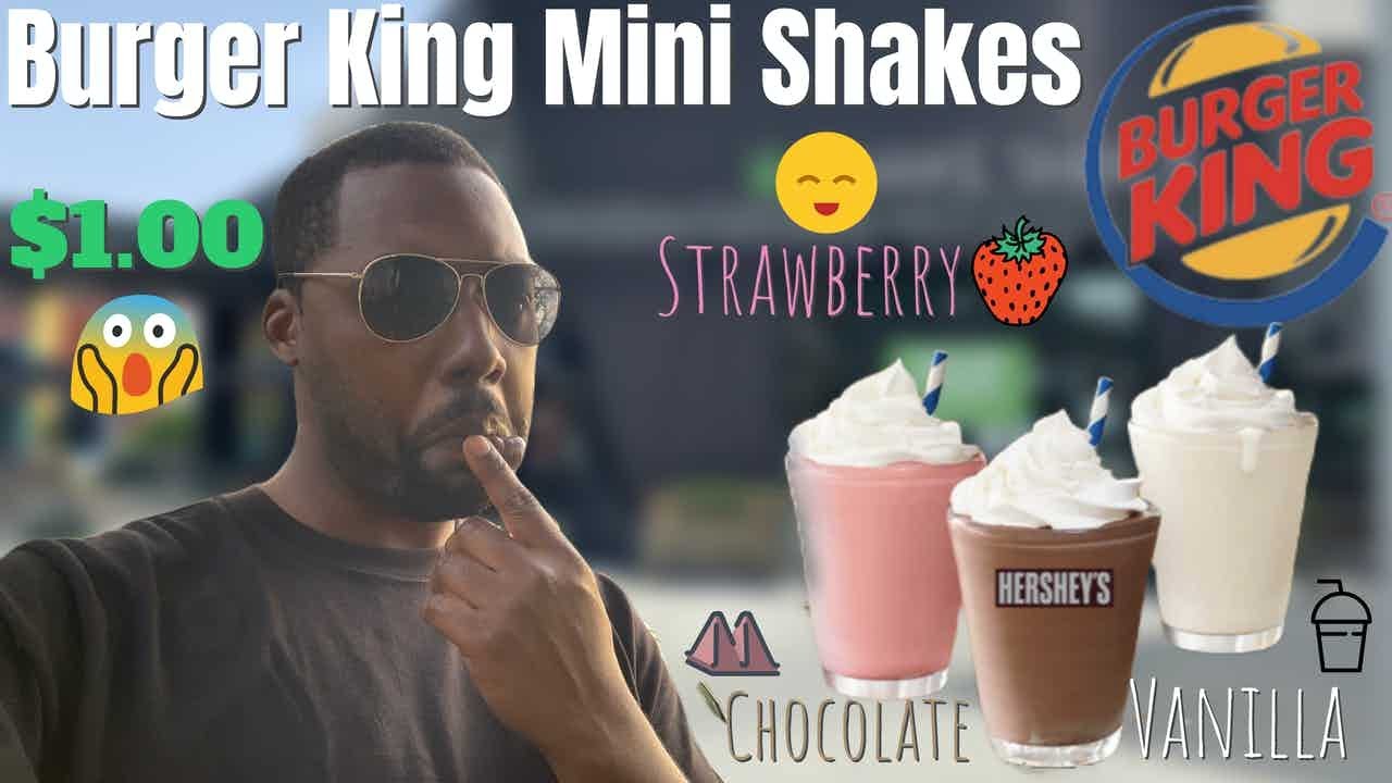 Burger King&reg; Mini Shakes Review! | $1 MINI SHAKES! | CHOCOLATE