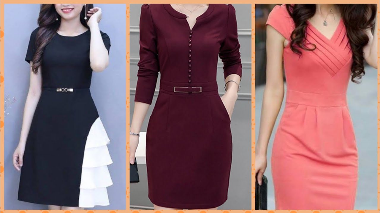 Outstanding trendy party wear middi dresses and skater dresses design and Ideas for girls 2019