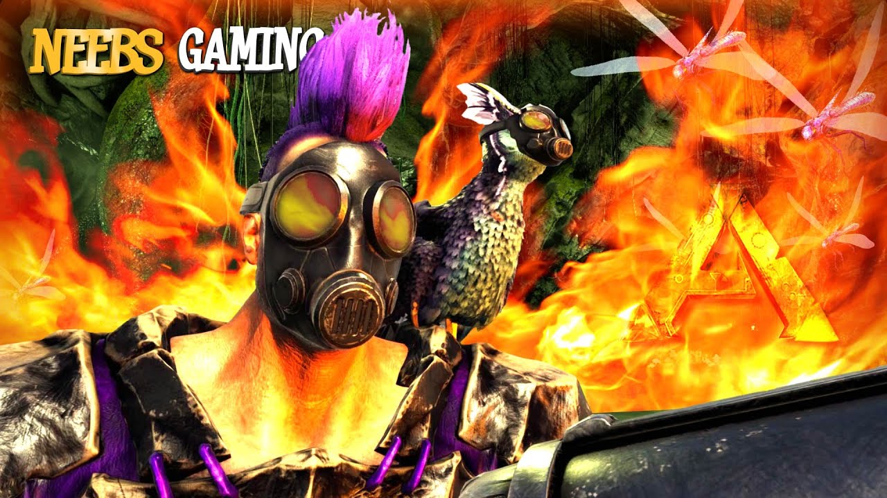 Fire vs The Swarm!!! - ARK Survival Evolved