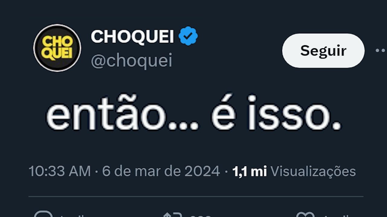O fim absurdo do caso da Choquei