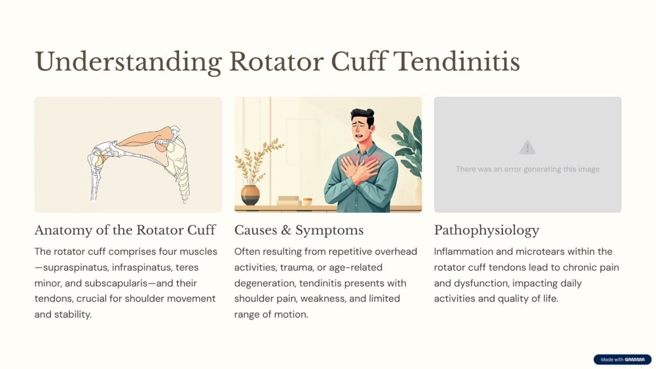 Ultrasound Therapy in Rotator Cuff Tendinitis