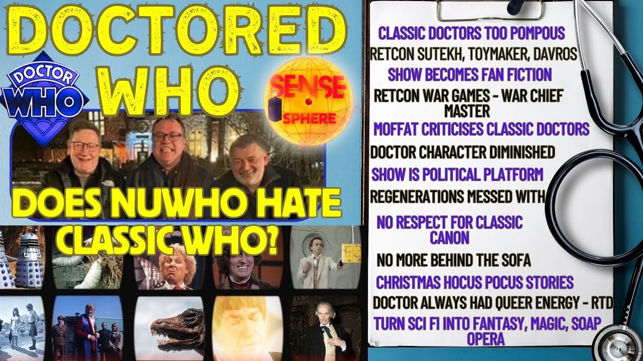 DOCTOR WHO LIVE:DOES NUWHO HATE CLASSIC WHO? RTD | STEVEN MOFFAT | DAVROS | SUTEKH | WAR GAMES | DEI
