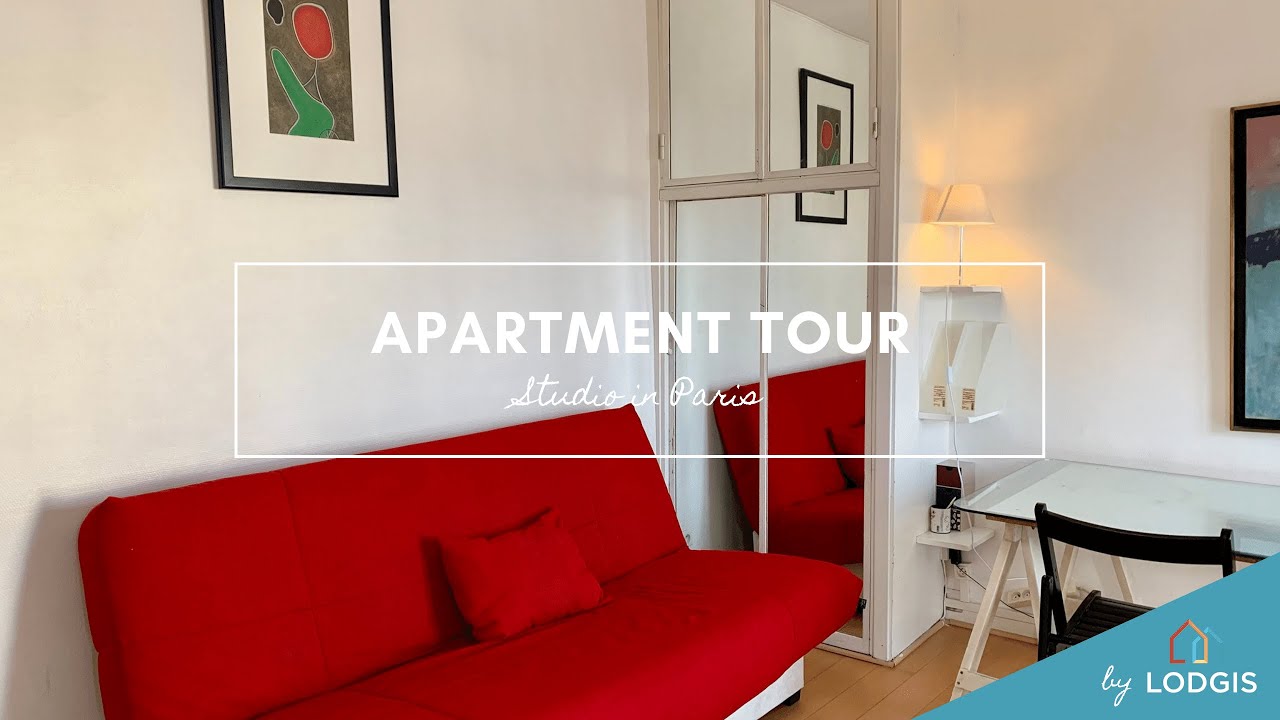 Apartment Tour // Furnished  18m2 in Paris – Ref : 1040410