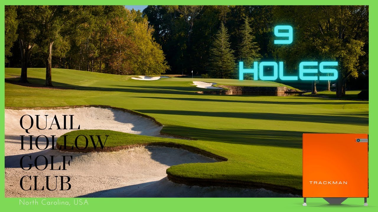 9 Holes Quail Hollow Club on The Trackman #Trackman #Trackmansimulator #golf
