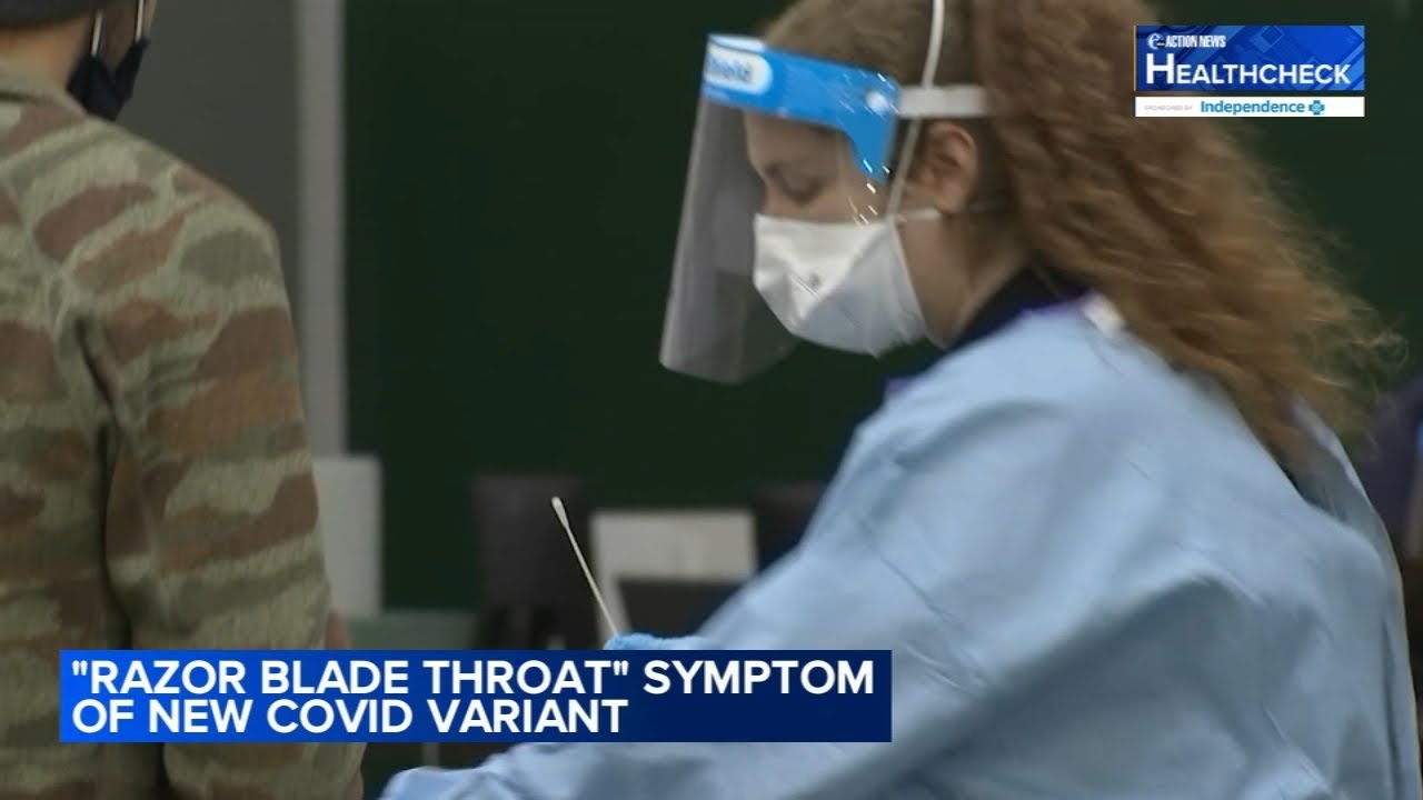Razor blade throat symptom of new COVID variant