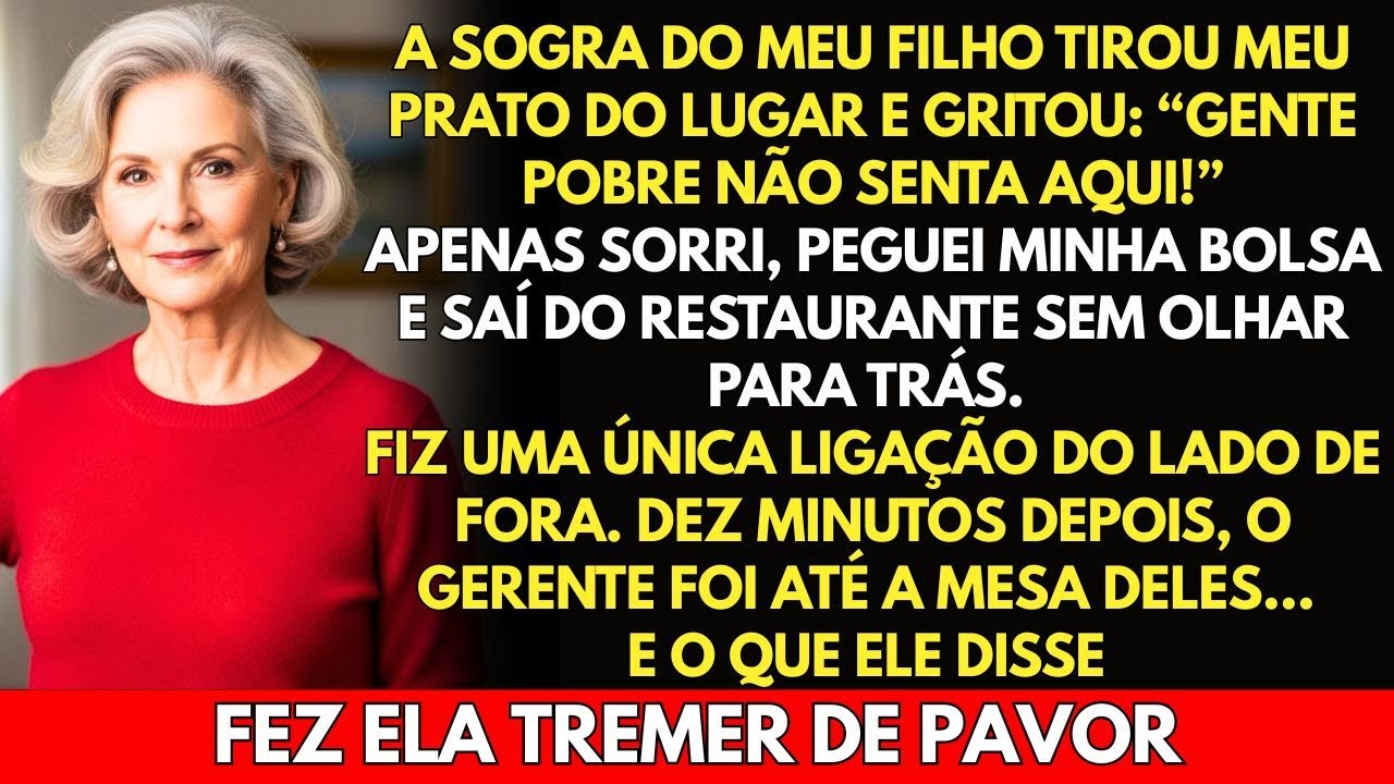 A sogra do meu filho gritou: 